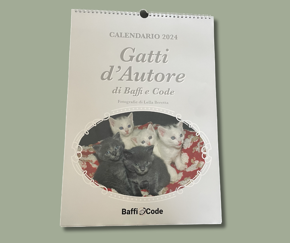 Calendario 2024 – Gatti d'Autore – BAFFI E CODE